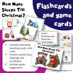 How Many Sleeps Till Christmas Flashcards and game cards cover. Includes flashcards, matching cards and mini-cards. Practise story language and vocabulary. Includes game suggestions.