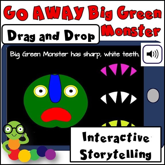 Go Away Big Green Monster - Drag and Drop- Kids Club English